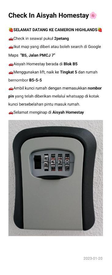 Nurul Aisyah Homestay Tanah Rata Luaran gambar